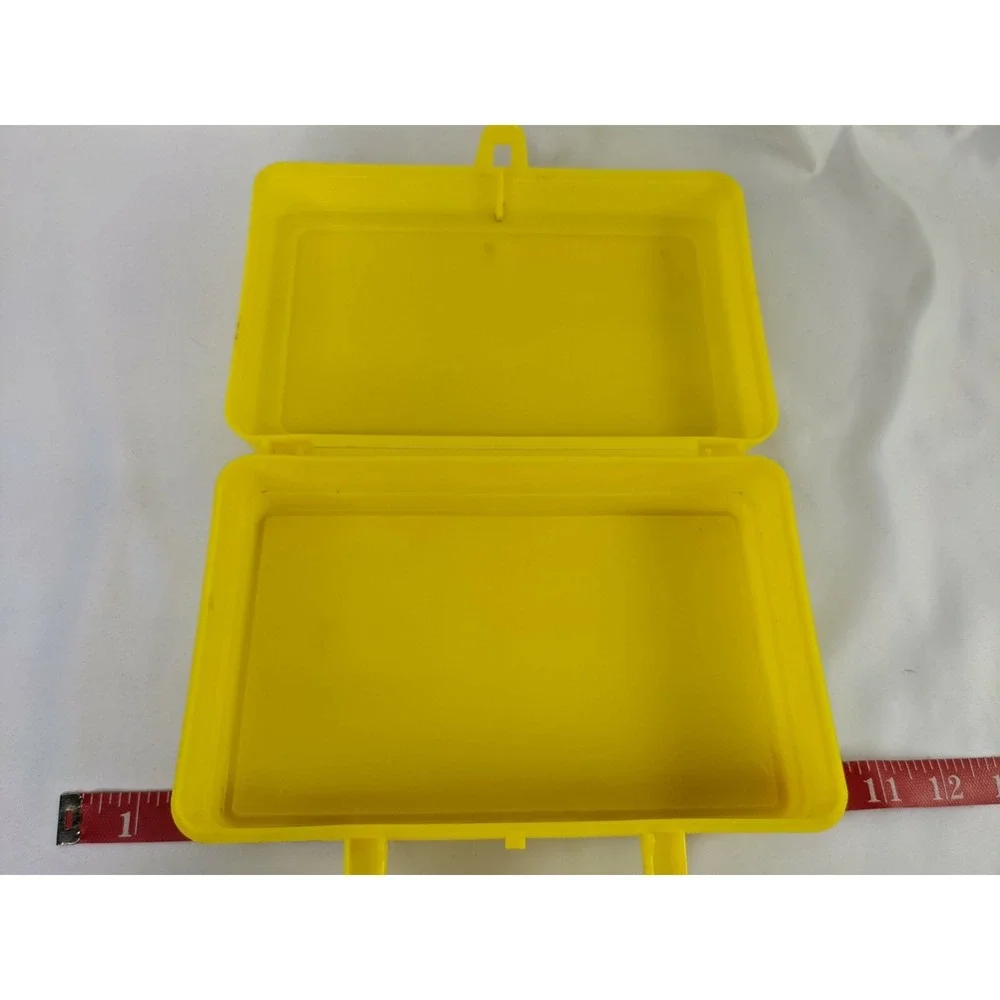Whirley Industries Pizza Plus Yellow‎ Purple Pencil Case Lunch Box Kids Meal Lot